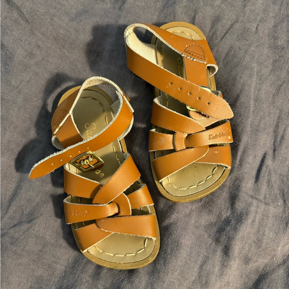 Salt Water Sandals by Hoy - Brown Kids Sandals